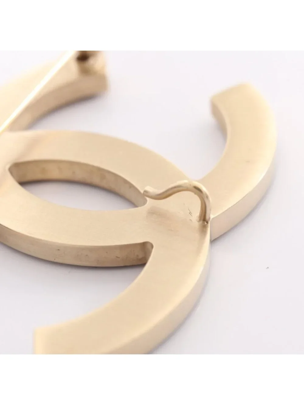 Chanel Brooch CC Logo Lace